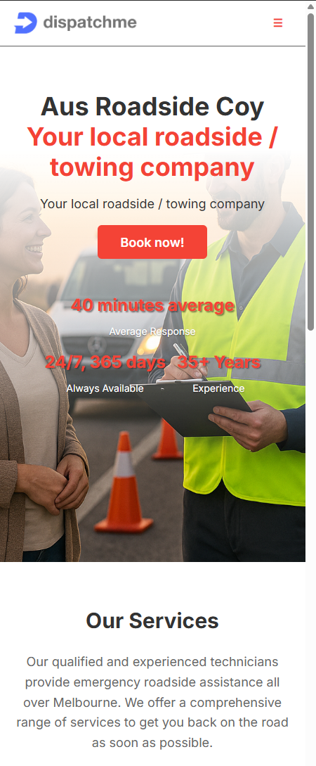 DispatchMe - Modern Dispatch Management Software | Australian Owned